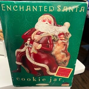 Enchanted Santa Cookie Jar